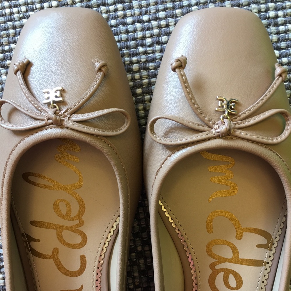 Jillie leather ballerina flats